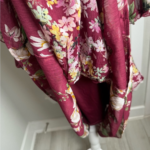 Fig & flower Floral marron Maxi Dress size L - Picture 10 of 16